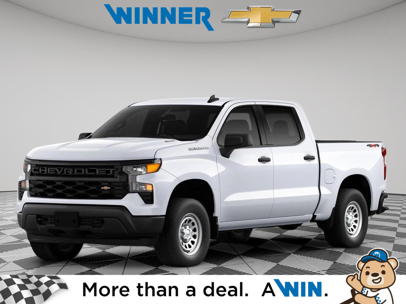 Summit White 2026 Chevrolet Silverado 1500 Pickup Truck Four-Wheel Drive 8-Speed Automatic