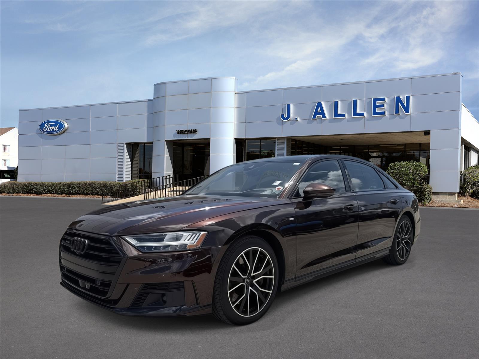 Seville Red Metallic 2021 Audi A8 Sedan All-Wheel Drive Automatic
