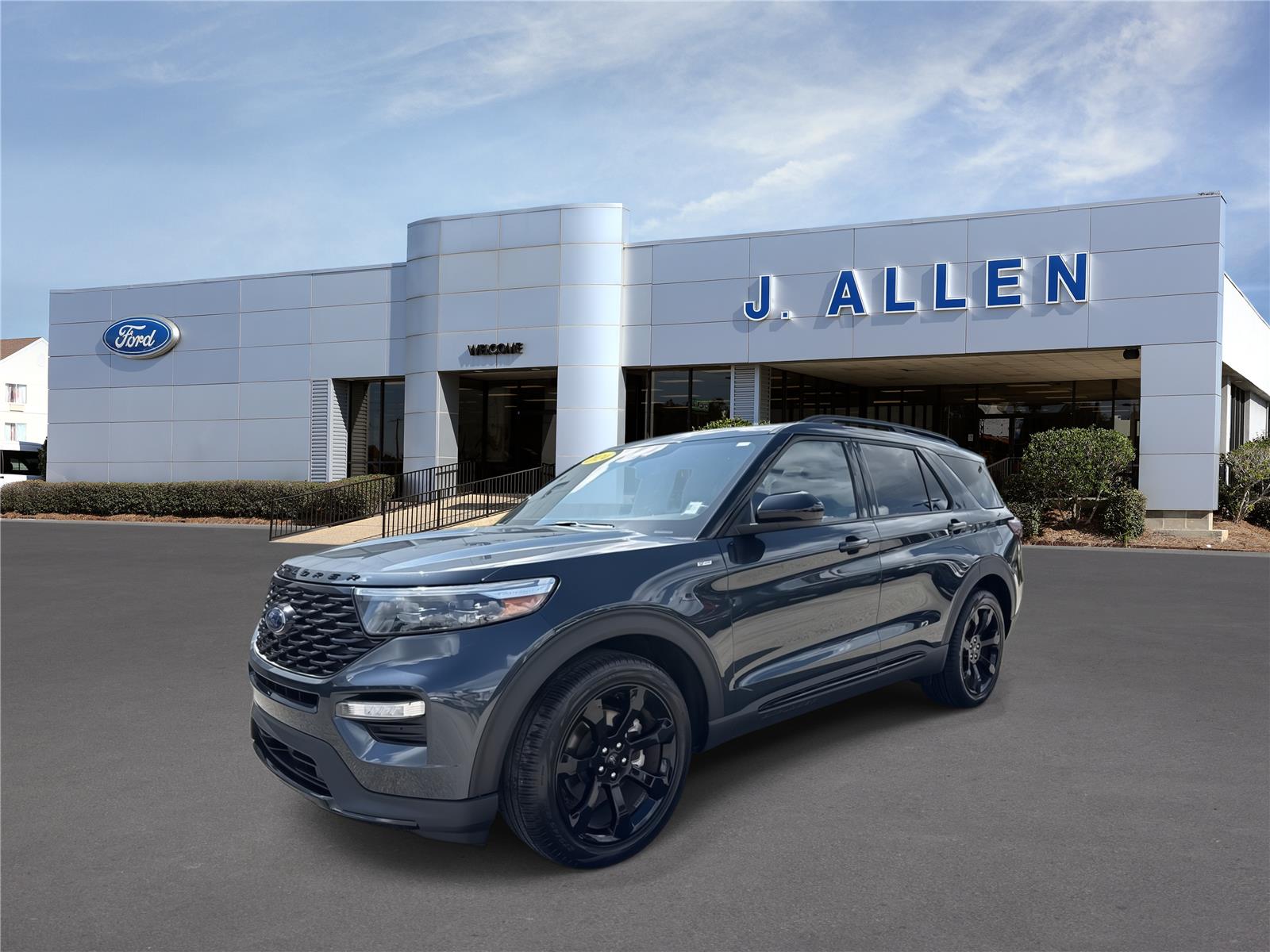 Stone Blue 2024 Ford Explorer SUV / Crossover Rear-Wheel Drive Automatic