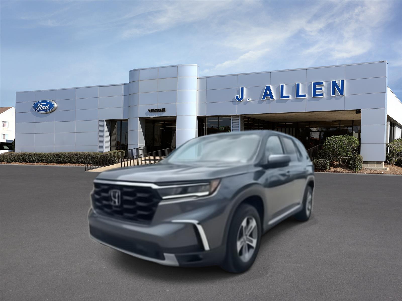 Gray (Modern Steel Metallic) 2023 Honda Pilot SUV / Crossover All-Wheel Drive Automatic