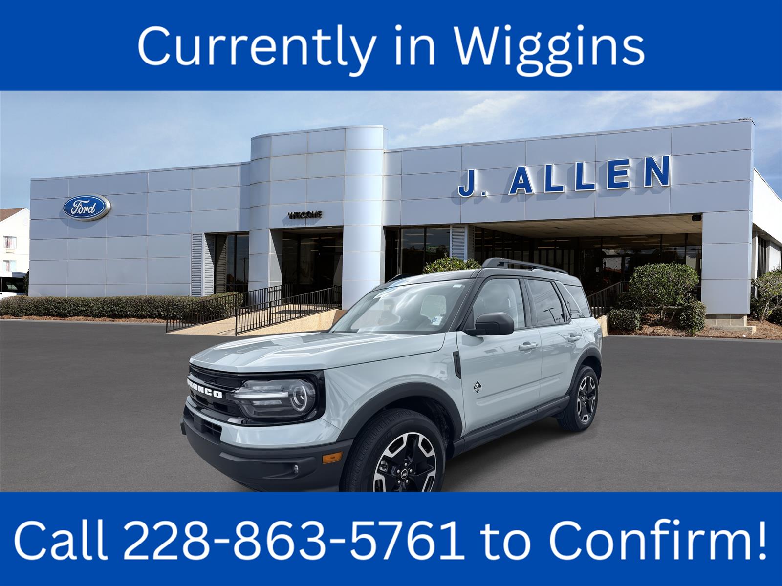 Cactus Gray 2024 Ford Bronco Sport SUV / Crossover All-Wheel Drive 8-Speed Automatic