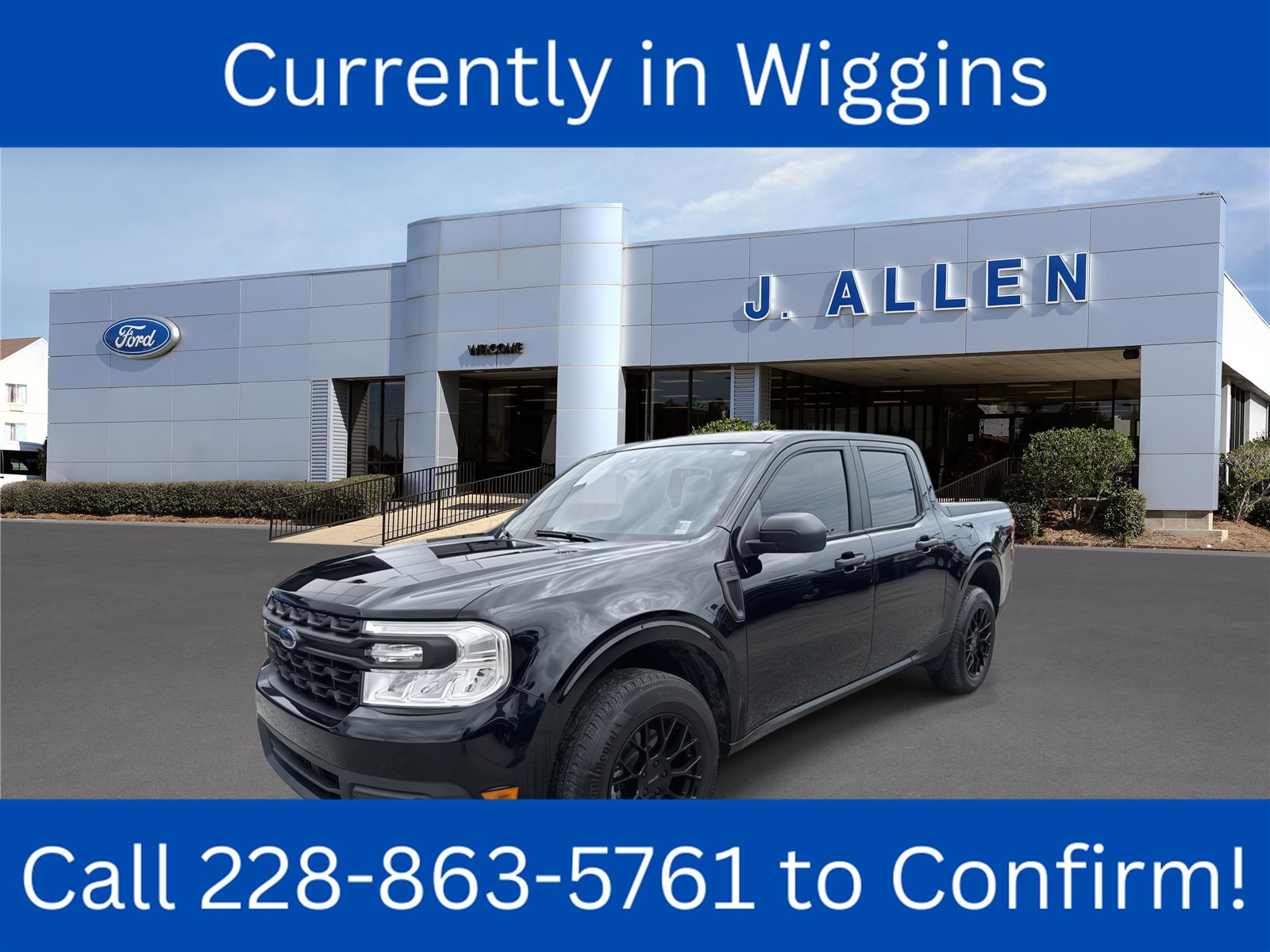 Shadow Black 2023 Ford Maverick Pickup Truck Front-Wheel Drive Continuously Variable Transmission