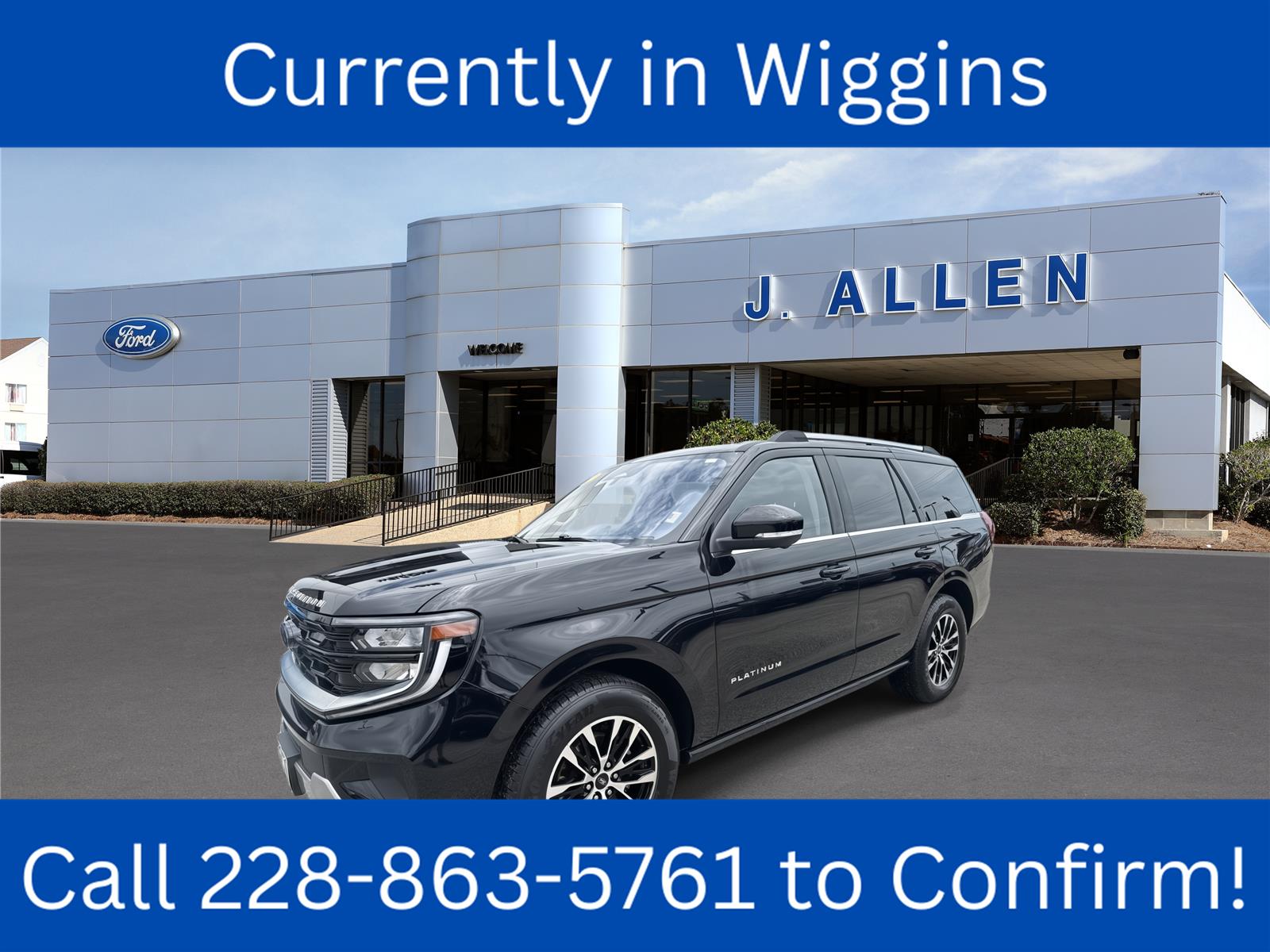 Agate Black 2025 Ford Expedition SUV / Crossover Four-Wheel Drive Automatic