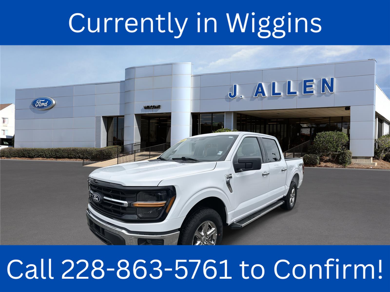 Oxford White 2025 Ford F-150 Pickup Truck Four-Wheel Drive Automatic