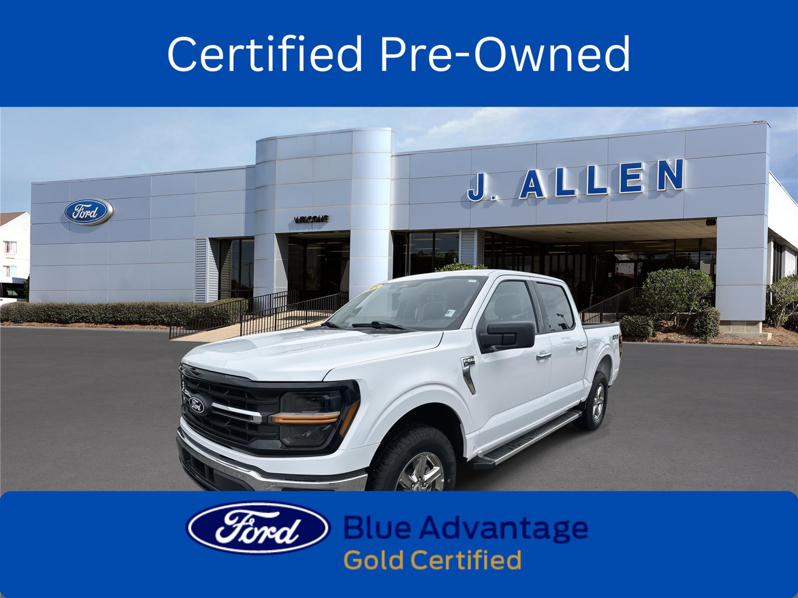 Oxford White 2025 Ford F-150 Pickup Truck Four-Wheel Drive Automatic
