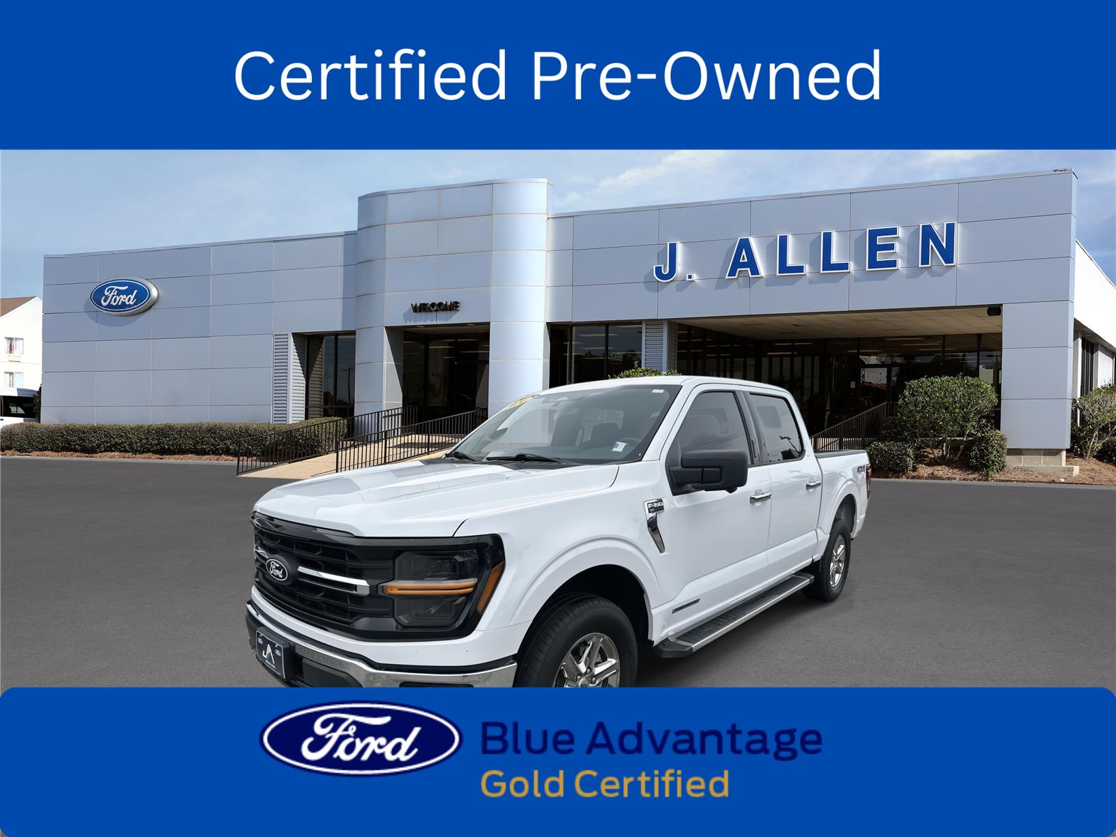 Oxford White 2024 Ford F-150 Pickup Truck Four-Wheel Drive Automatic