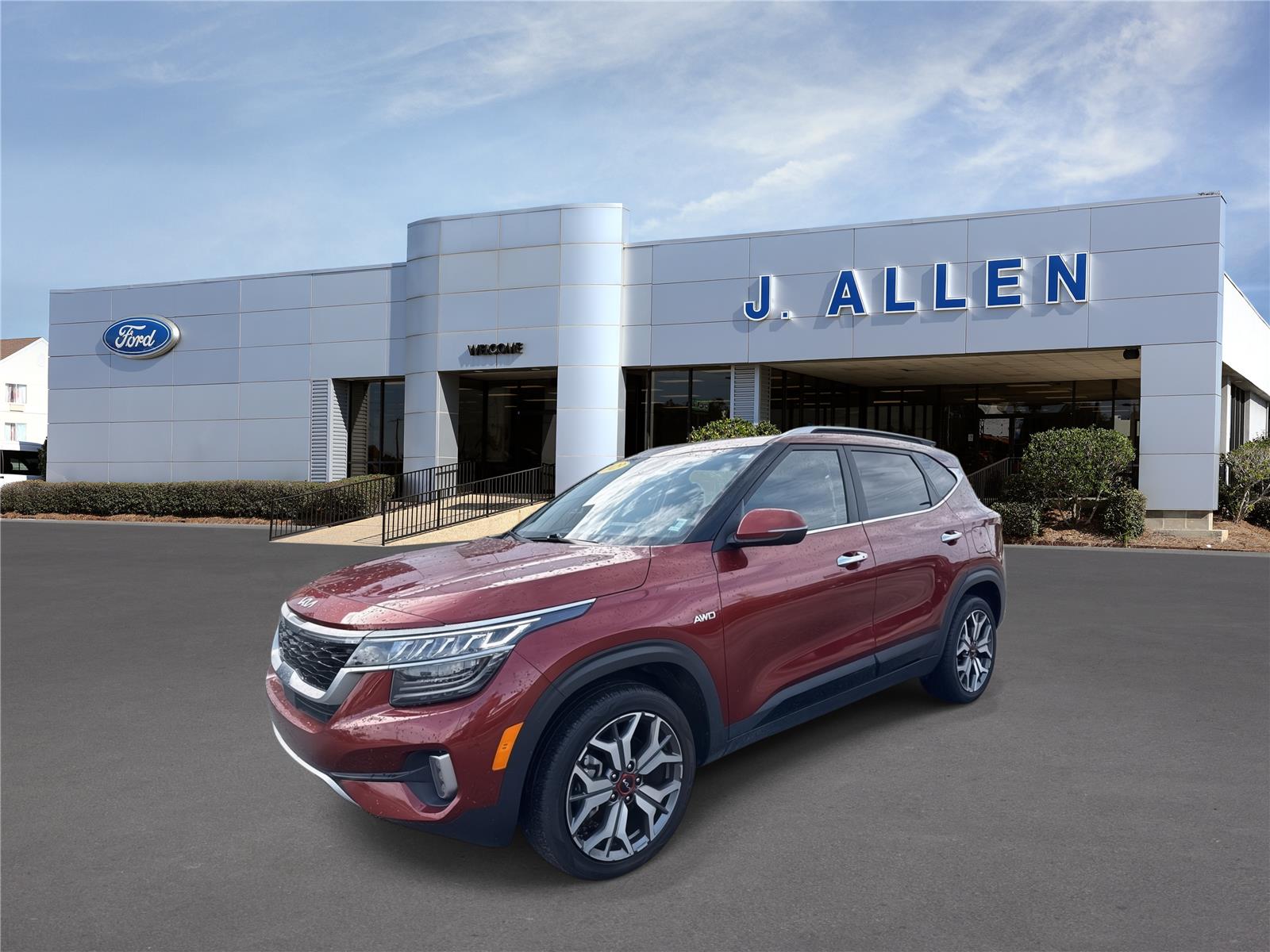 Mars Orange 2023 Kia Seltos SUV / Crossover All-Wheel Drive 7-Speed Automatic