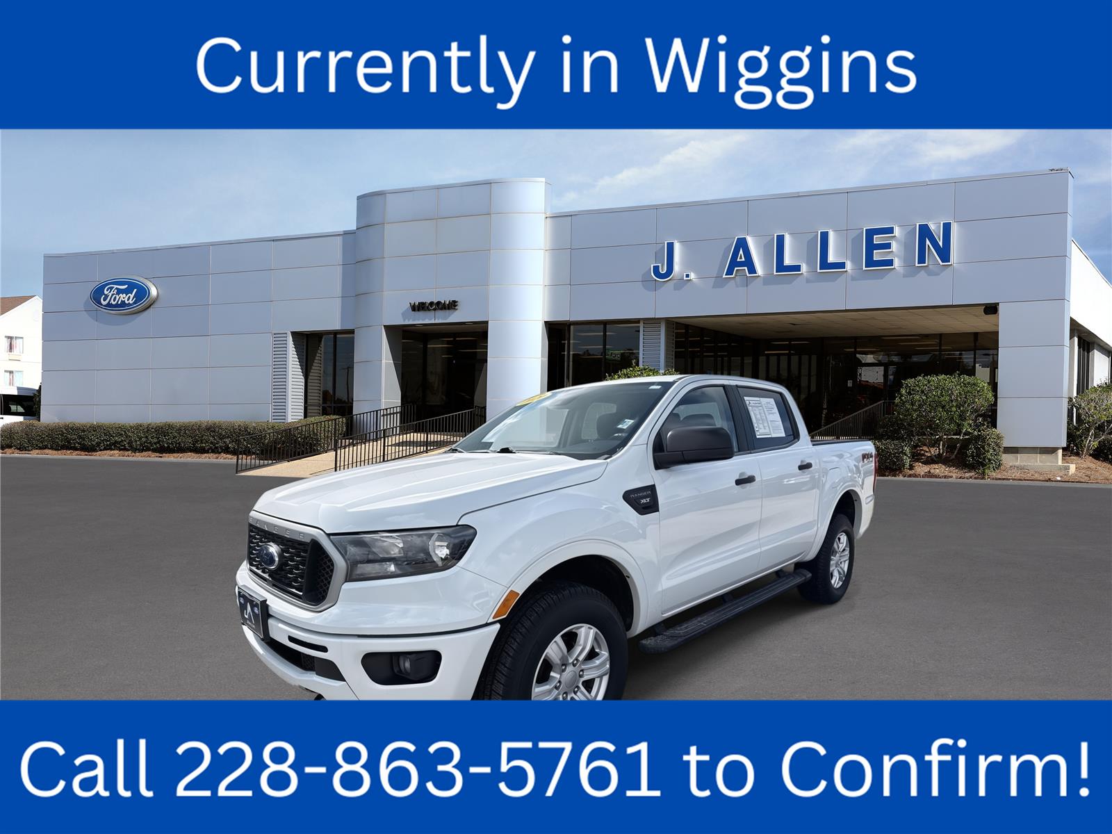 Oxford White 2020 Ford Ranger Pickup Truck Four-Wheel Drive Automatic