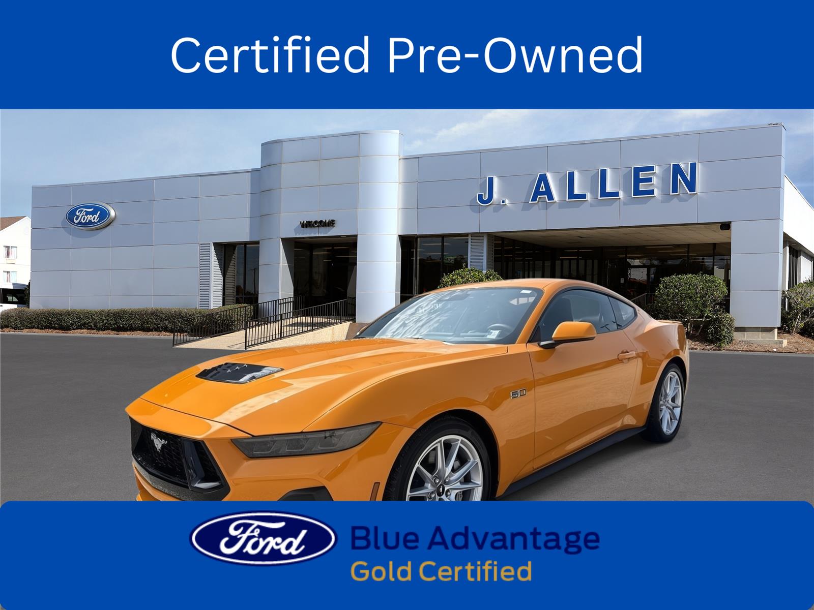 Orange Fury Metallic Tri-Coat 2026 Ford Mustang Coupe Rear-Wheel Drive Automatic