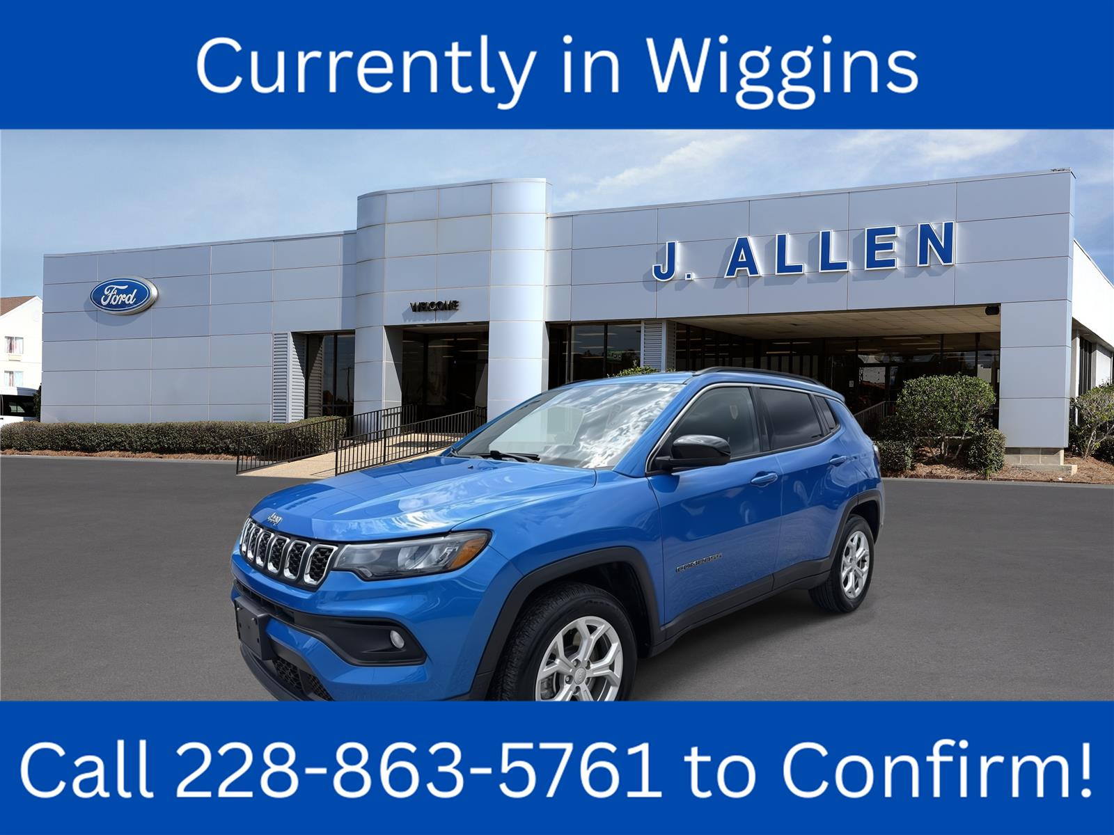 Hydro Blue Pearlcoat 2024 Jeep Compass SUV / Crossover Four-Wheel Drive 8-Speed Automatic