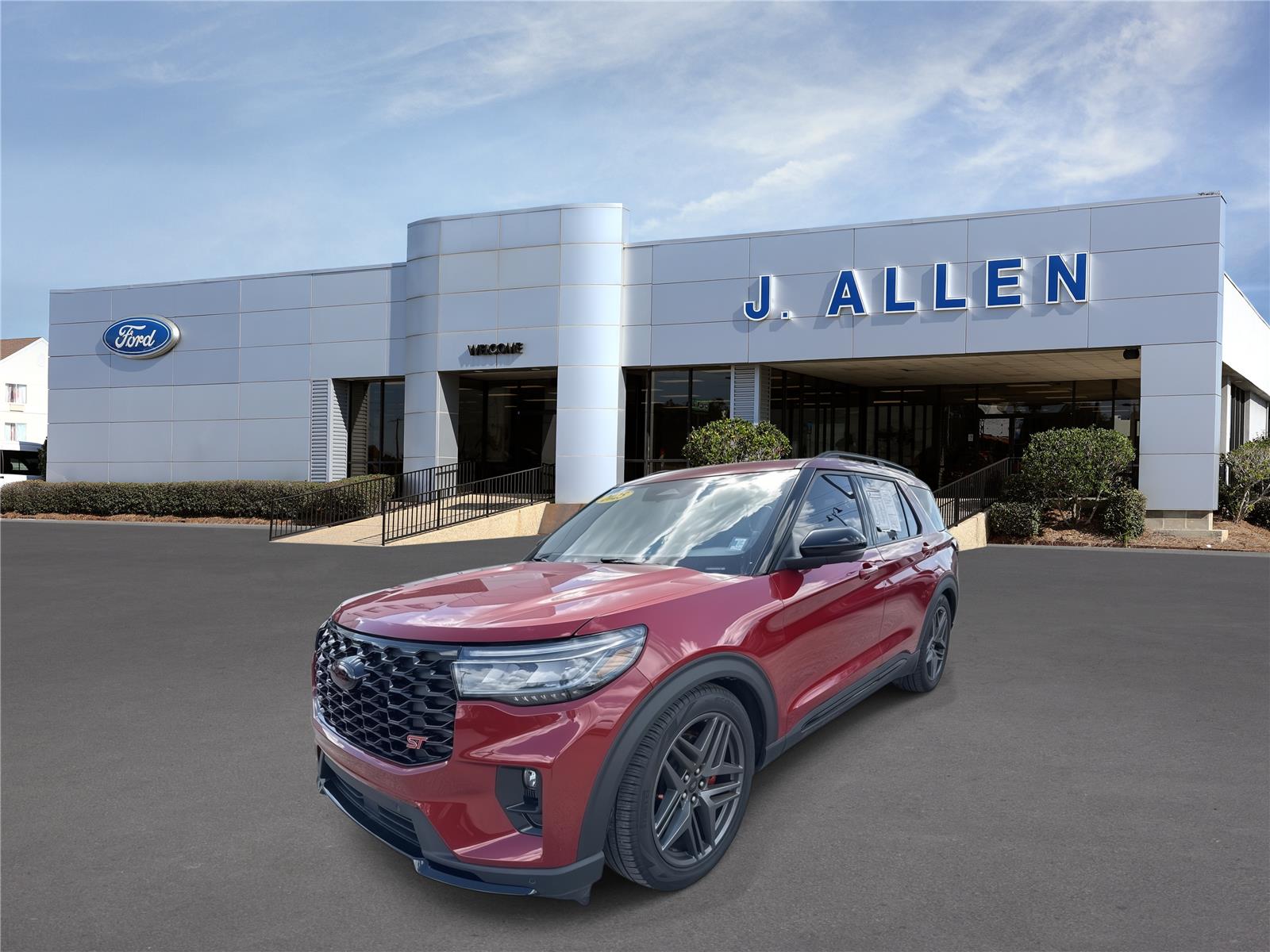 Rapid Red Metallic Tinted Clearcoat 2025 Ford Explorer SUV / Crossover All-Wheel Drive Automatic