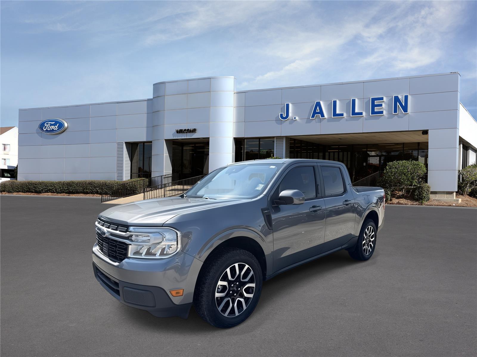 Carbonized Gray 2022 Ford Maverick Pickup Truck Front-Wheel Drive 1-Speed Dual Clutch