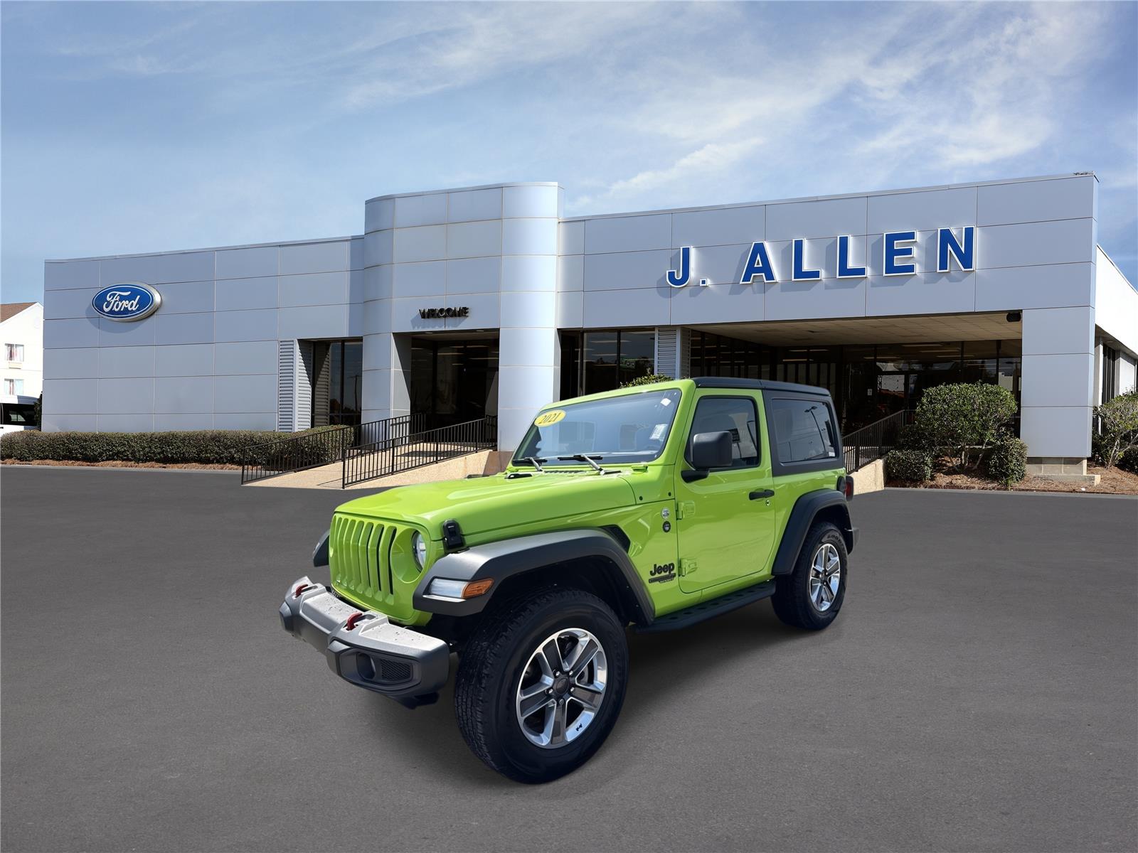 Sarge Green Clearcoat 2021 Jeep Wrangler SUV / Crossover Four-Wheel Drive 8-Speed Automatic