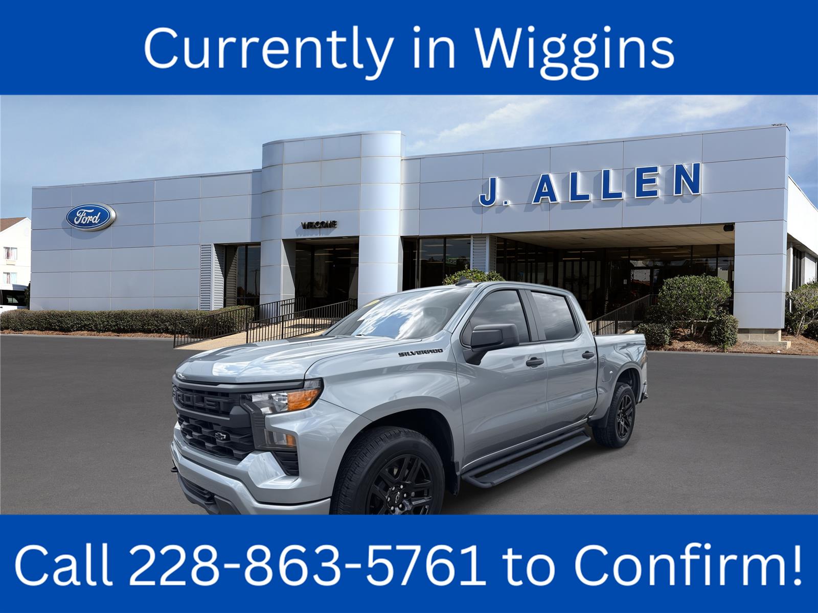 Sterling Gray Metallic 2024 Chevrolet Silverado 1500 Pickup Truck 4X2 8-Speed Automatic