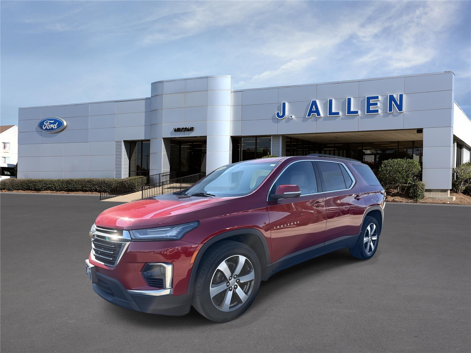 Radiant Red Tintcoat 2023 Chevrolet Traverse SUV / Crossover Four-Wheel Drive 9-Speed Automatic