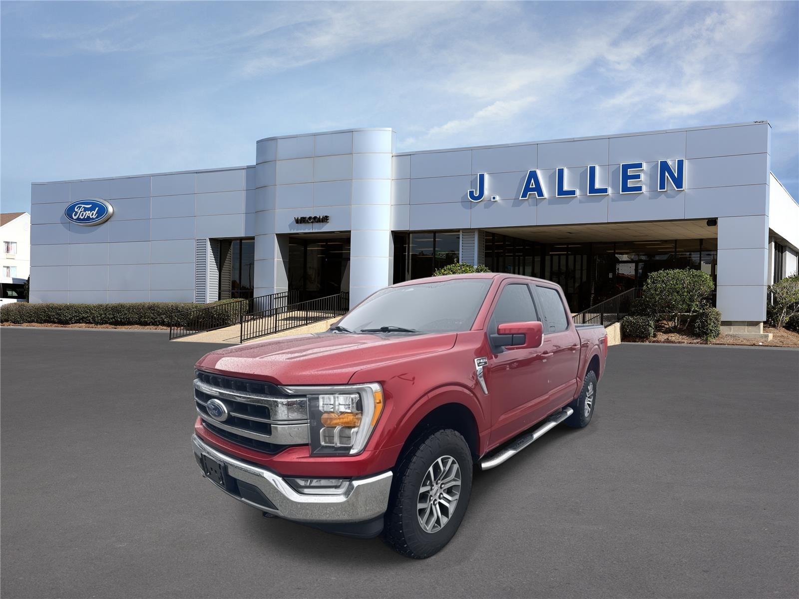 Rapid Red Metallic Tinted Clearcoat 2021 Ford F-150 Pickup Truck Four-Wheel Drive Automatic