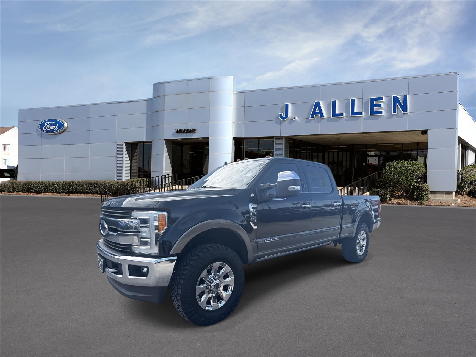 Agate Black/Stone Gray 2019 Ford F-250 Super Duty Pickup Truck Four-Wheel Drive 6-Speed Automatic