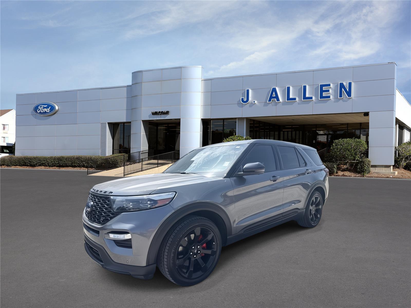 Carbonized Gray 2022 Ford Explorer SUV / Crossover Rear-Wheel Drive Automatic