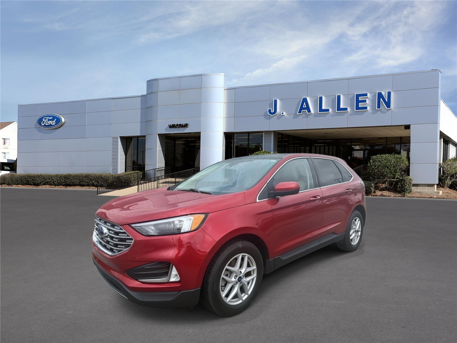 Rapid Red Metallic Tinted Clearcoat 2022 Ford Edge SUV / Crossover All-Wheel Drive 8-Speed Automatic