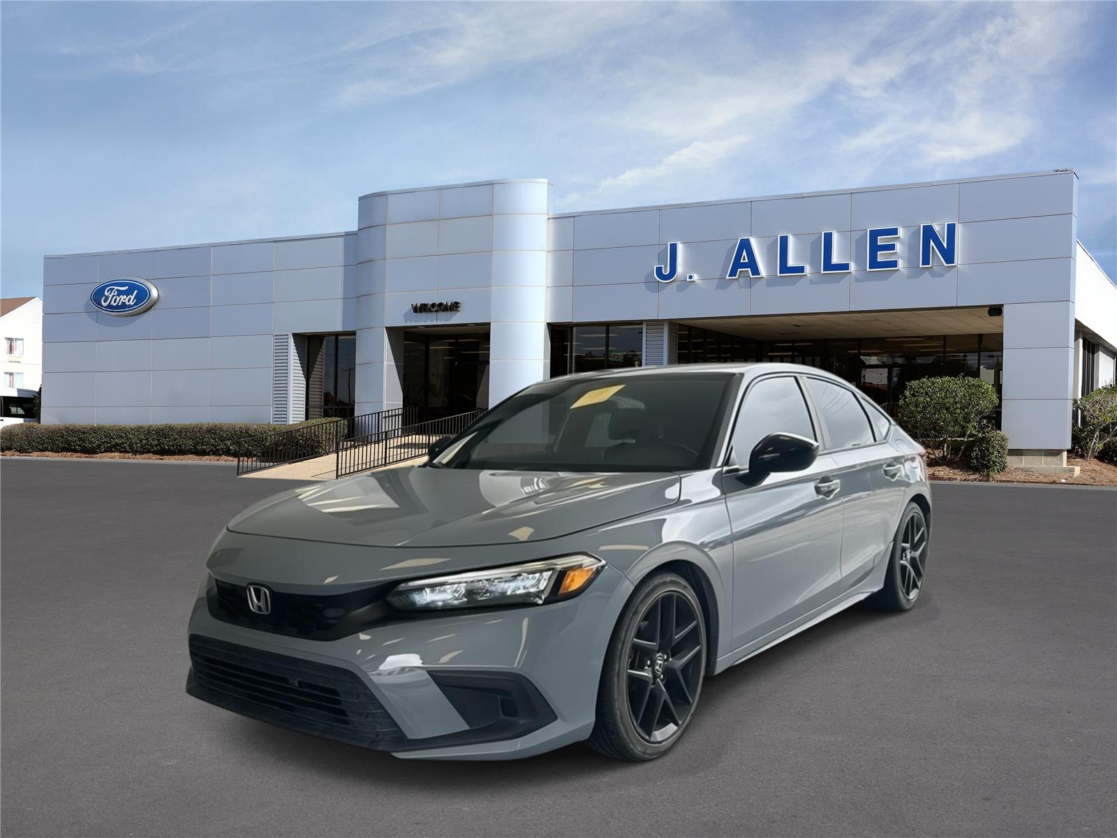 Sonic Gray Pearl 2023 Honda Civic Hatchback Hatchback Front-Wheel Drive Continuously Variable Transmission