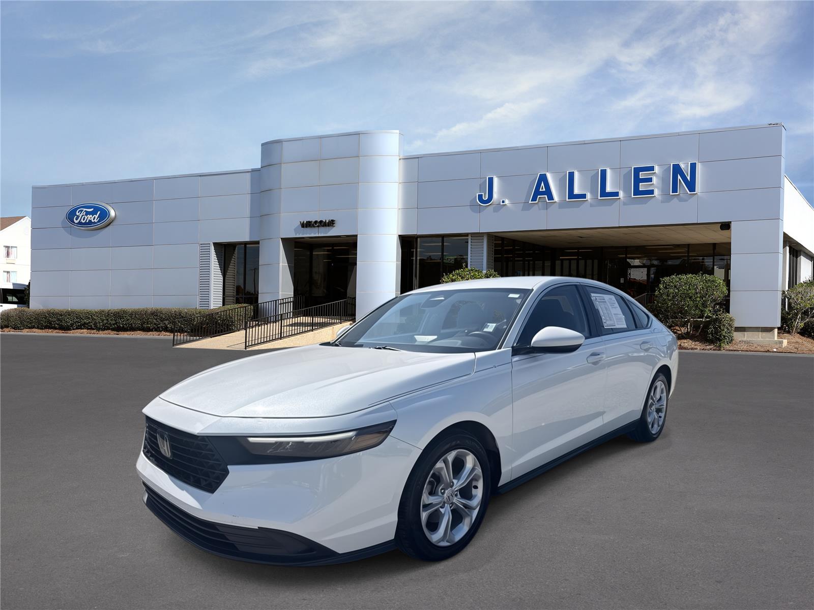 Platinum White Pearl 2024 Honda Accord Sedan Front-Wheel Drive Continuously Variable Transmission