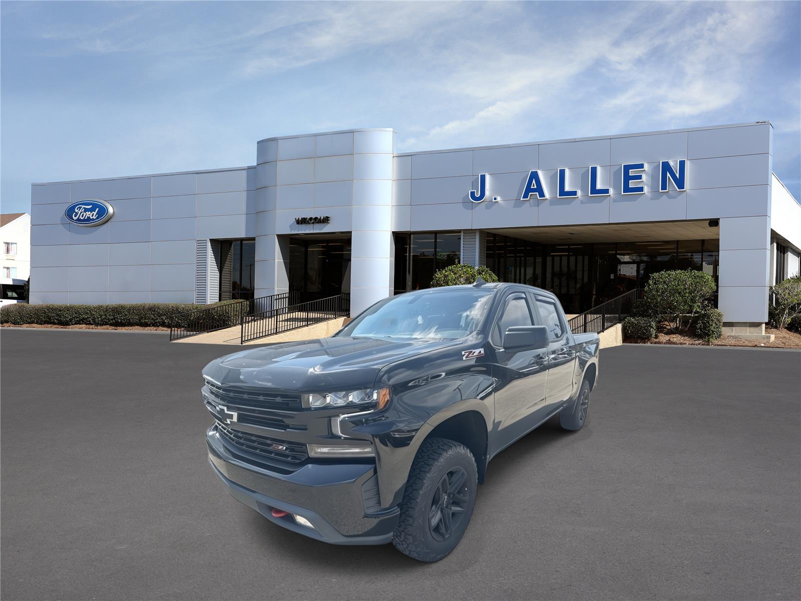 Black 2021 Chevrolet Silverado 1500 Pickup Truck Four-Wheel Drive Automatic
