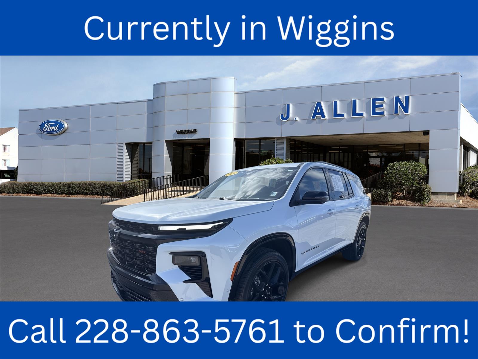 Polar White Tricoat 2026 Chevrolet Traverse SUV / Crossover Front-Wheel Drive 8-Speed Automatic