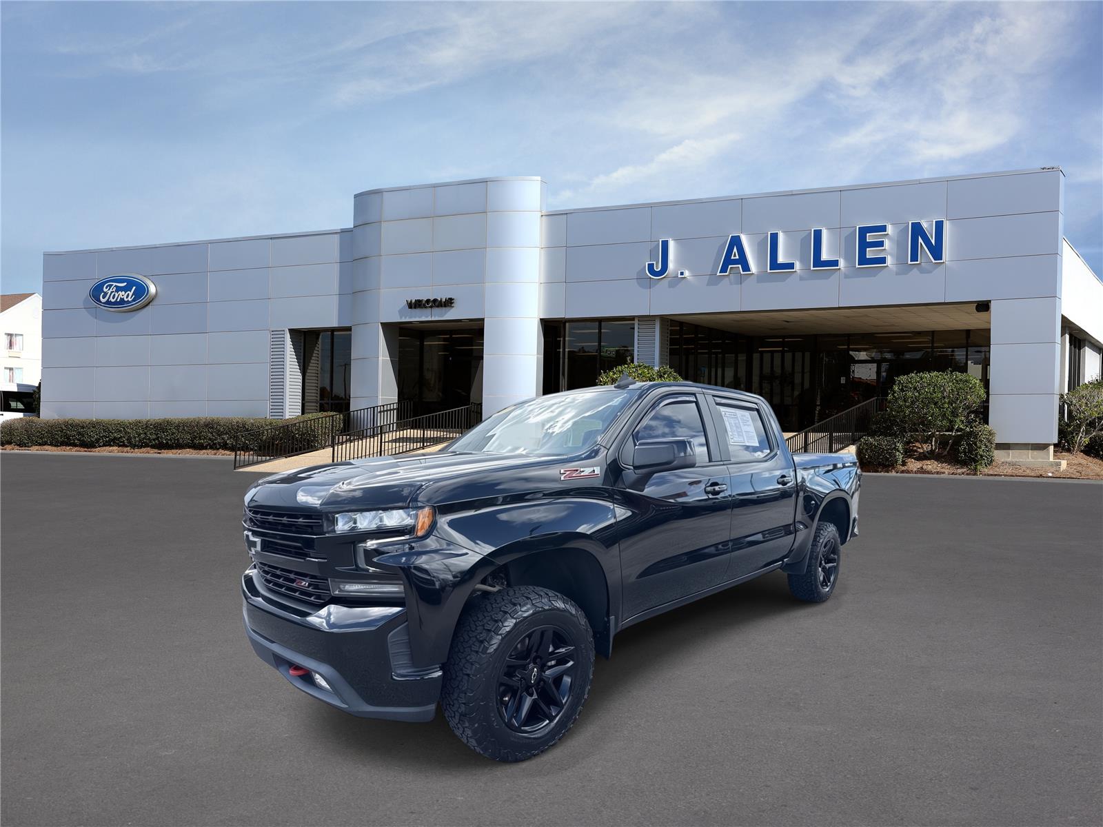 Black 2021 Chevrolet Silverado 1500 Pickup Truck Four-Wheel Drive Automatic