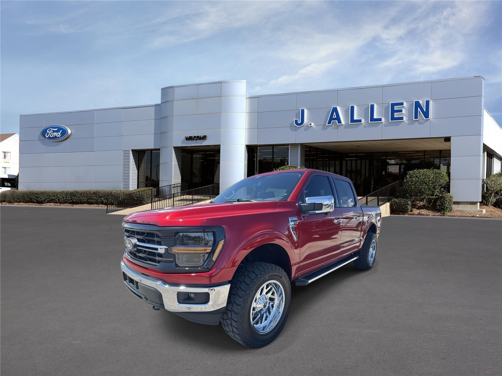 Rapid Red Metallic Tinted Clearcoat 2024 Ford F-150 Pickup Truck Four-Wheel Drive Automatic