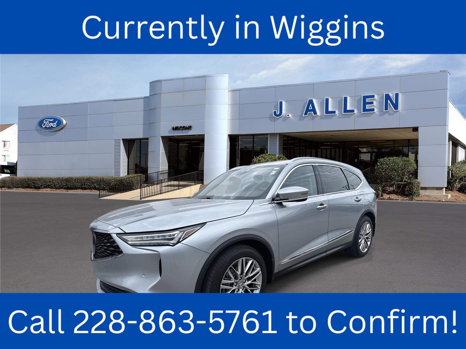 Lunar Silver Metallic 2023 Acura MDX SUV / Crossover All-Wheel Drive Automatic