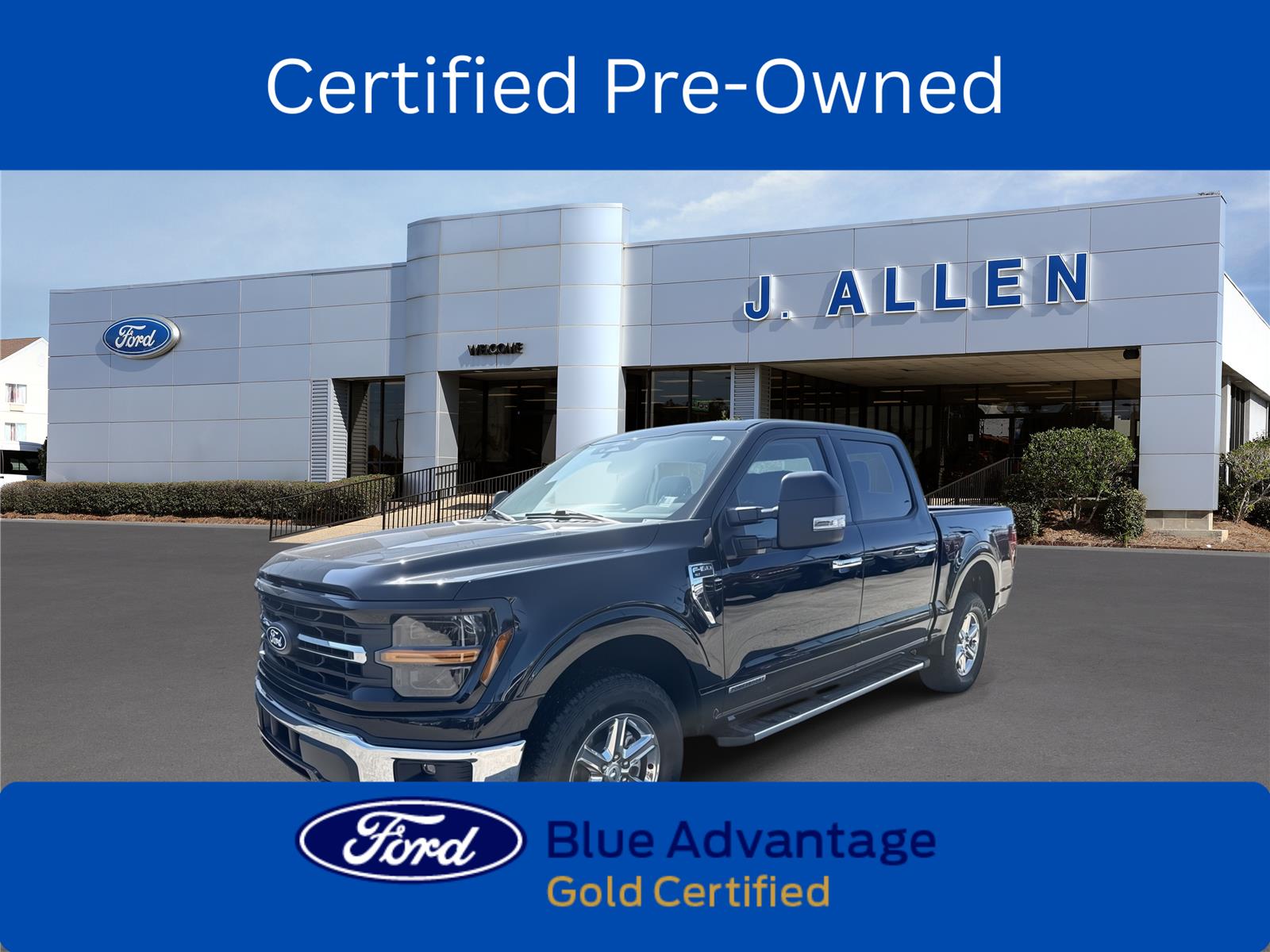 Agate Black 2025 Ford F-150 Pickup Truck Four-Wheel Drive Automatic