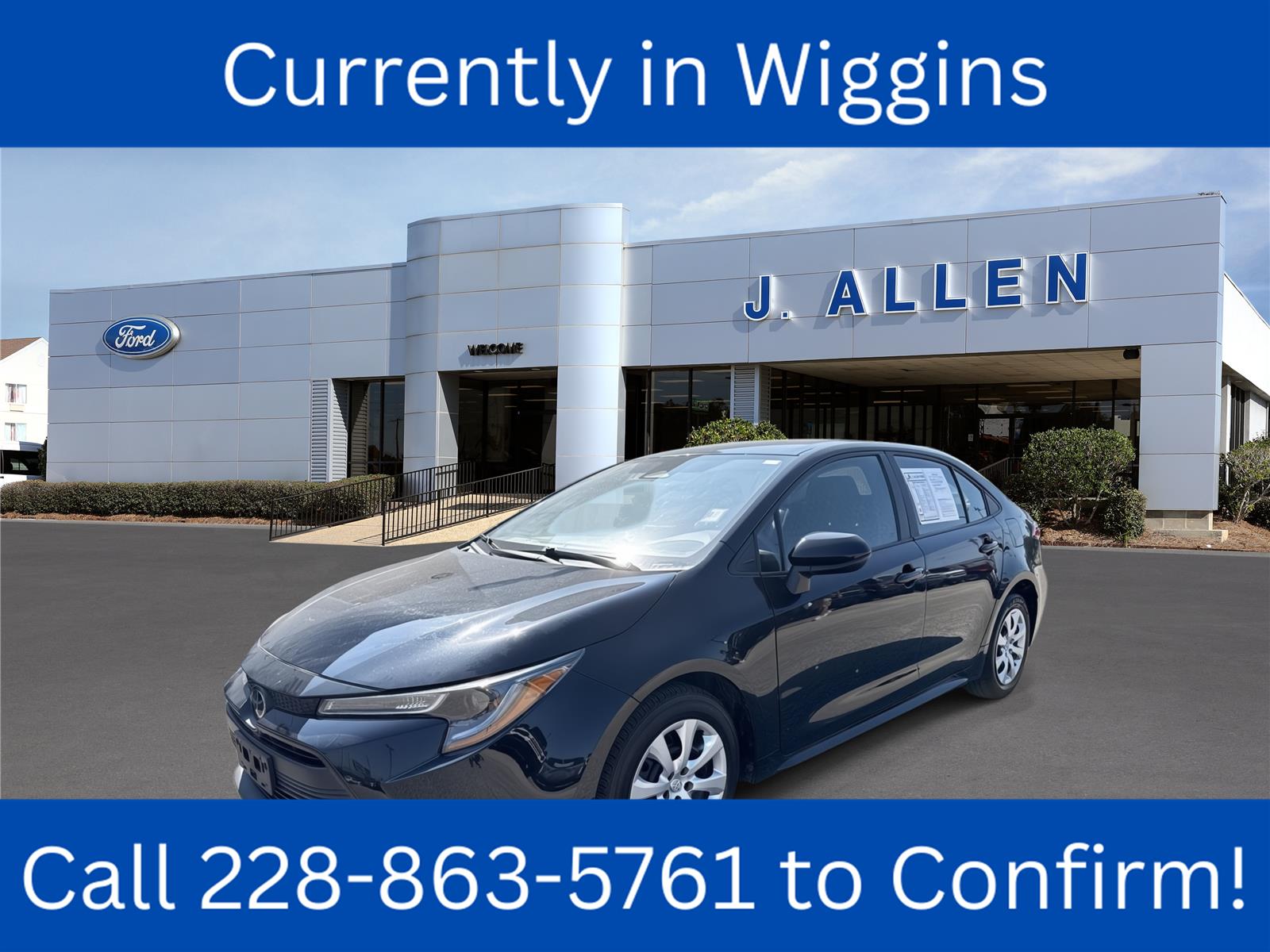 Midnight Black Metallic 2025 Toyota Corolla Sedan Front-Wheel Drive Continuously Variable Transmission