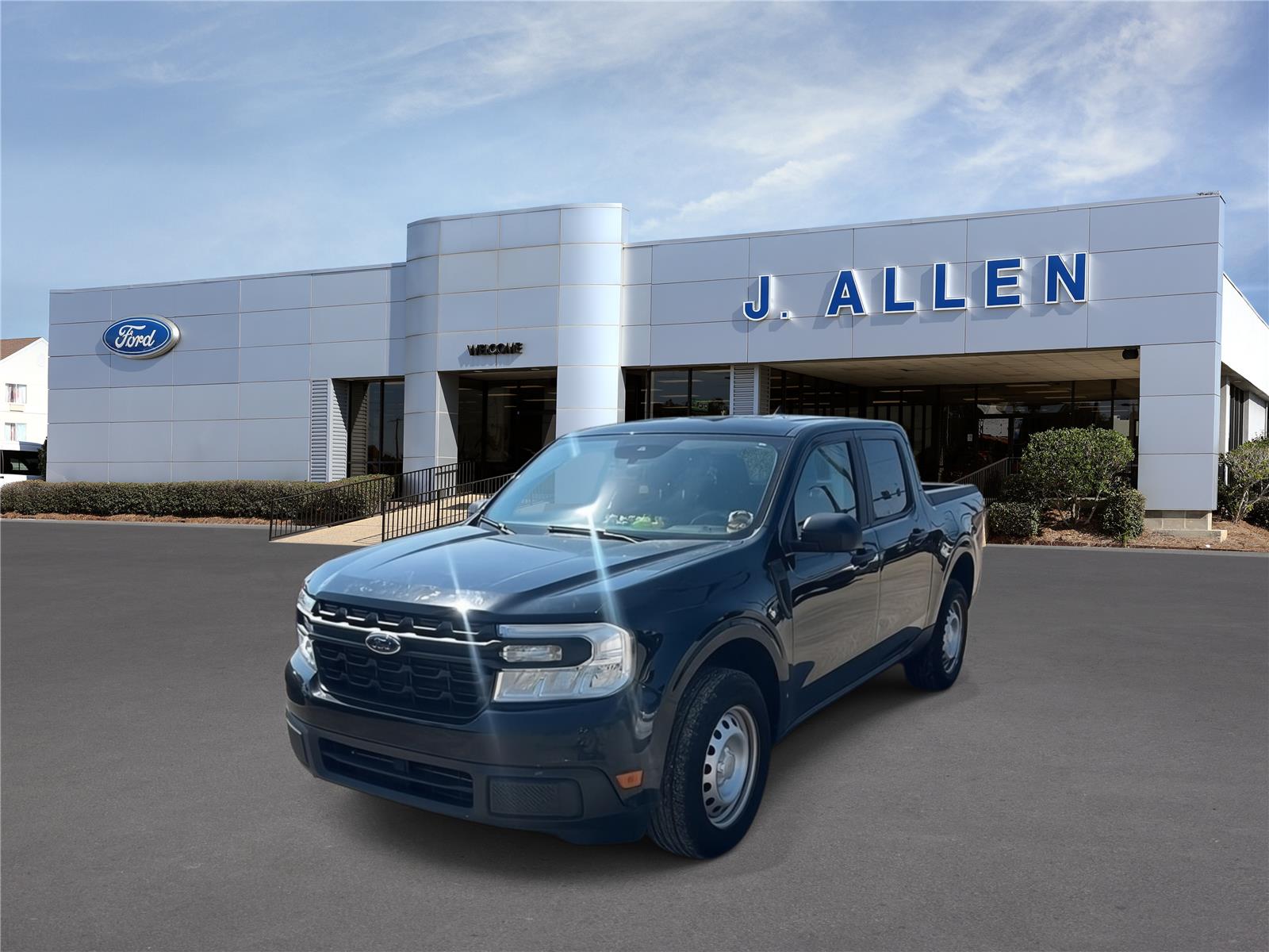 Shadow Black 2022 Ford Maverick Pickup Truck Front-Wheel Drive 8-Speed Automatic