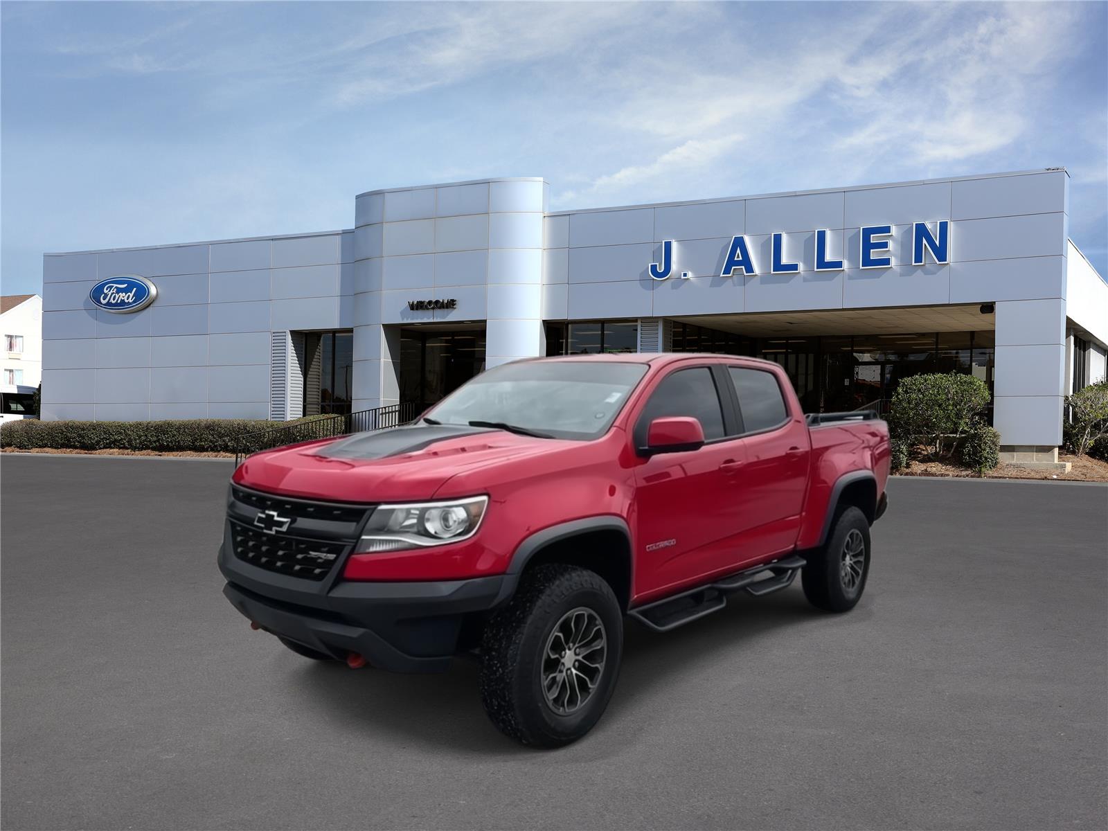Red Hot 2018 Chevrolet Colorado Pickup Truck Four-Wheel Drive 8-Speed Automatic
