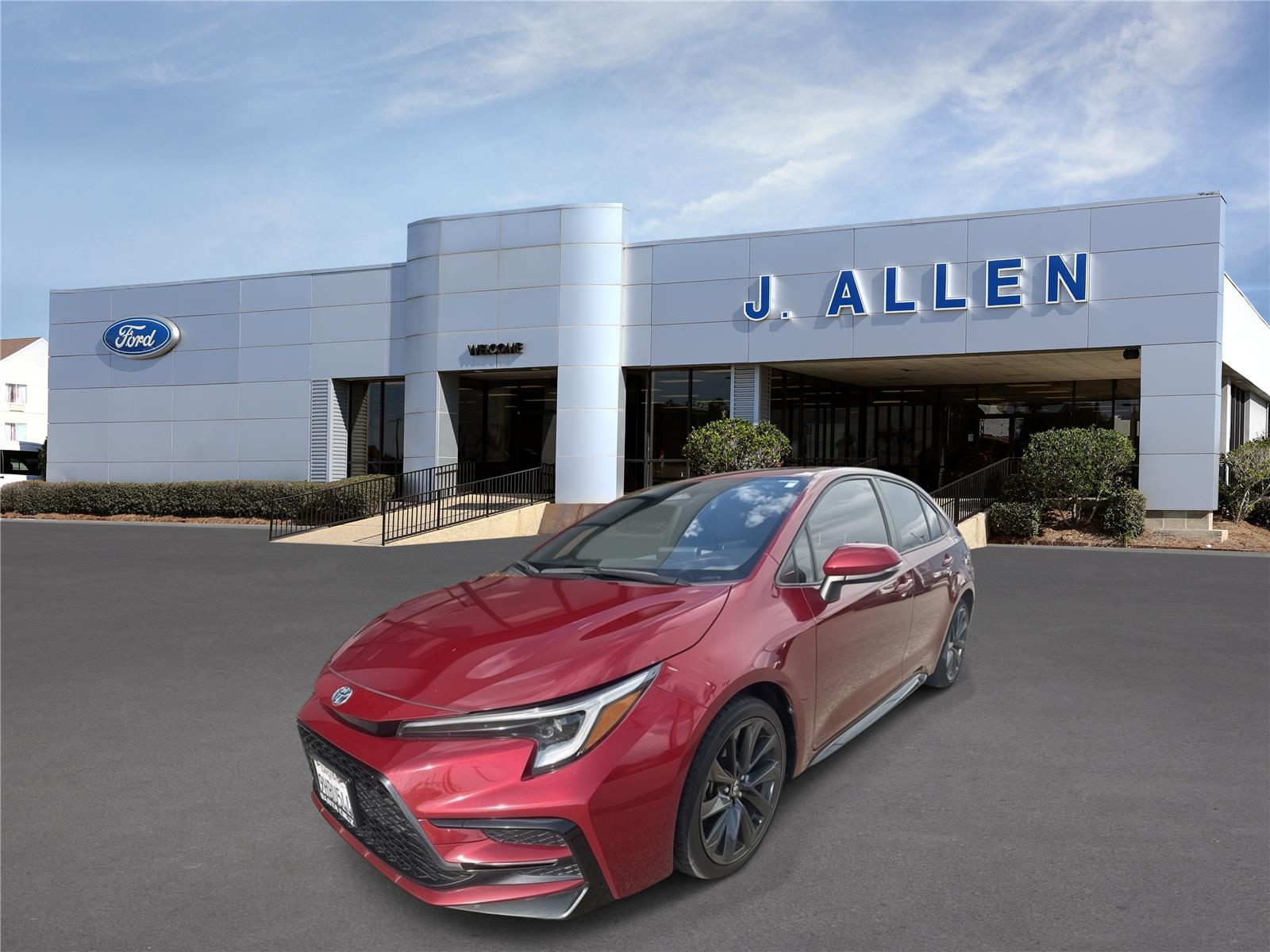 Red (Ruby Flare Pearl) 2023 Toyota Corolla Hybrid Sedan Front-Wheel Drive Continuously Variable Transmission