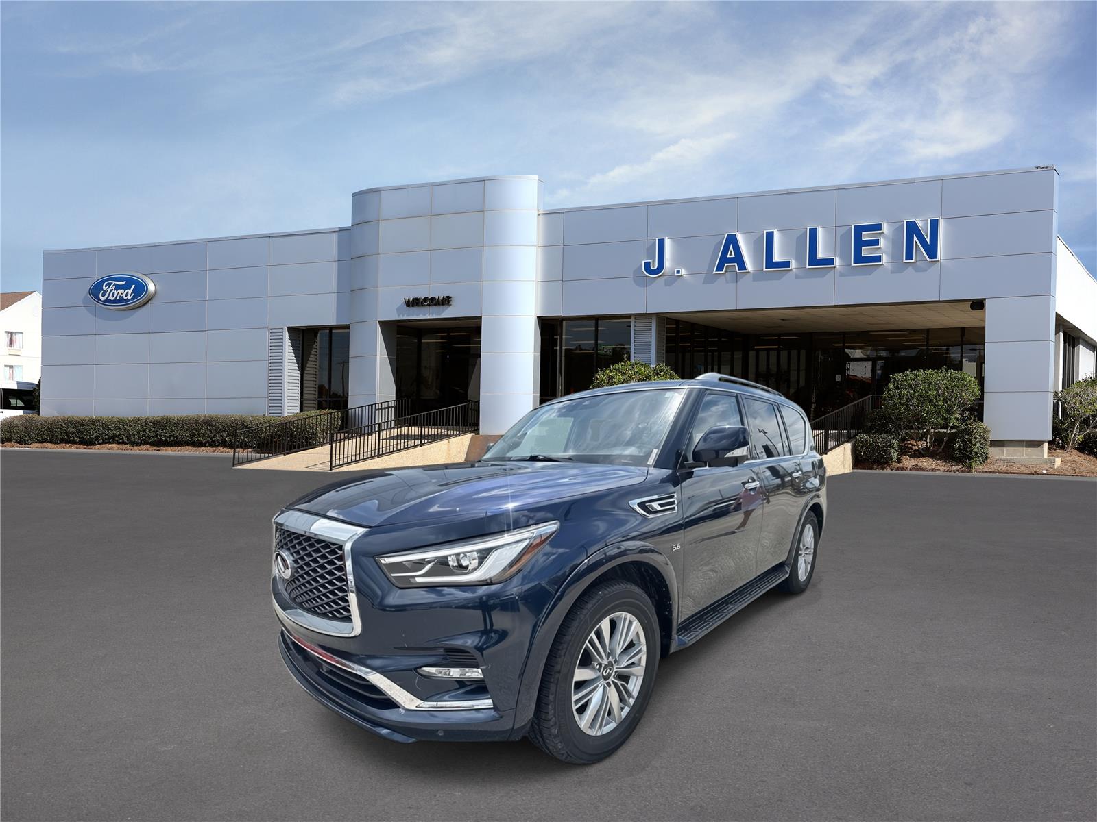 Hermosa Blue 2020 INFINITI QX80 SUV / Crossover Rear-Wheel Drive Automatic