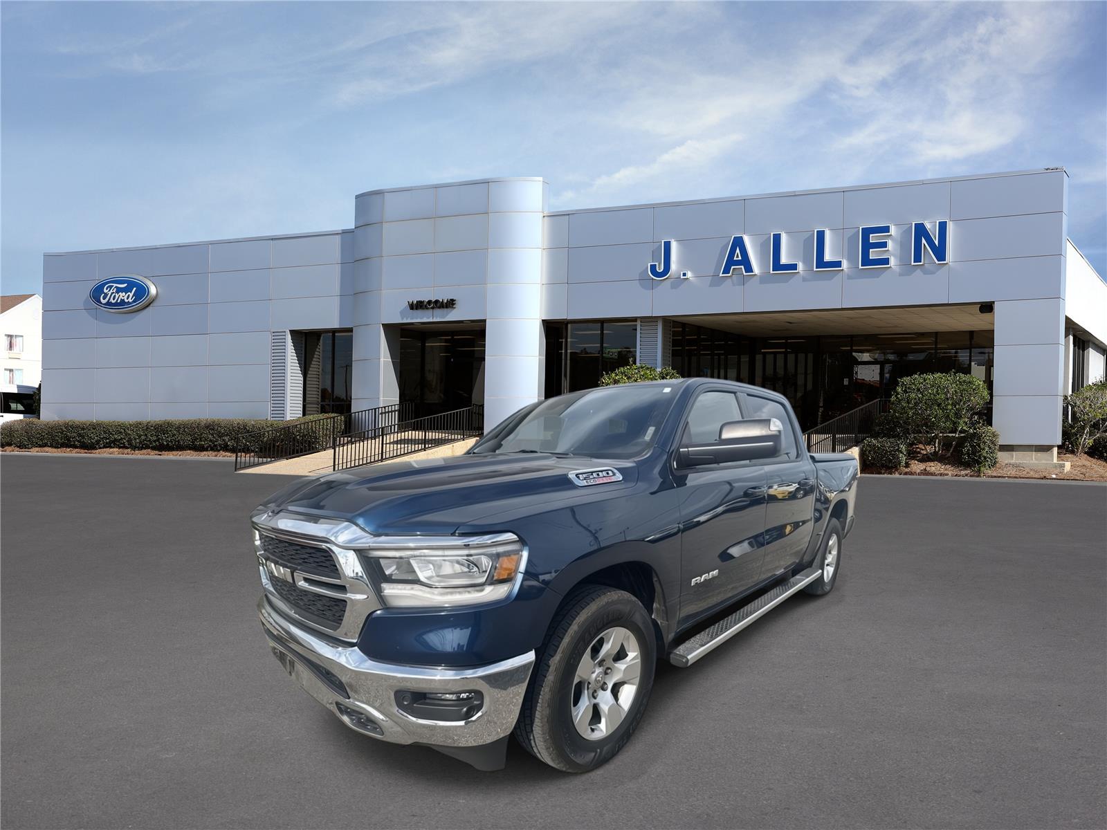 Patriot Blue Pearlcoat 2021 RAM 1500 Pickup Truck 4X2 8-Speed Automatic