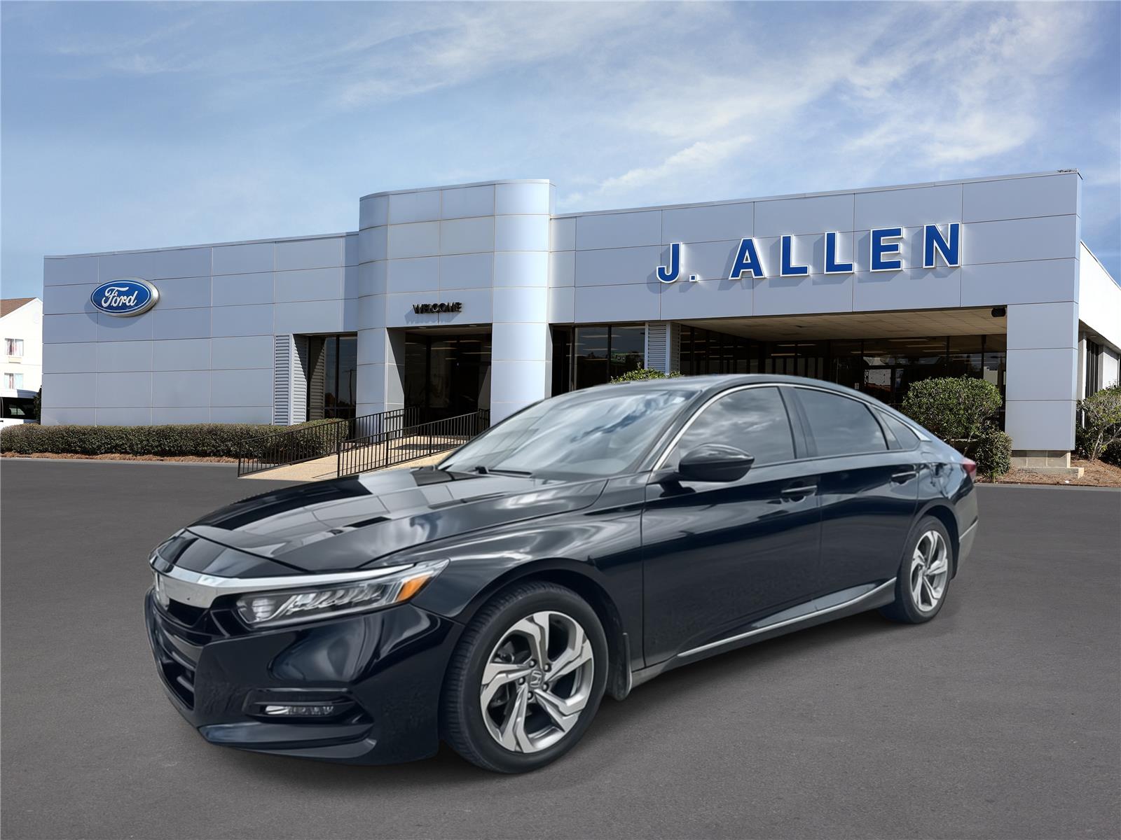 Crystal Black Pearl 2018 Honda Accord Sedan Front-Wheel Drive Continuously Variable Transmission