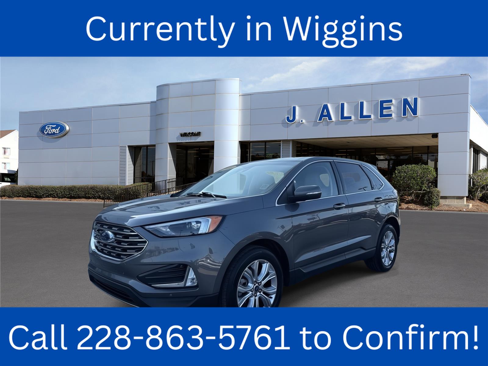 Carbonized Gray 2022 Ford Edge SUV / Crossover All-Wheel Drive 8-Speed Automatic