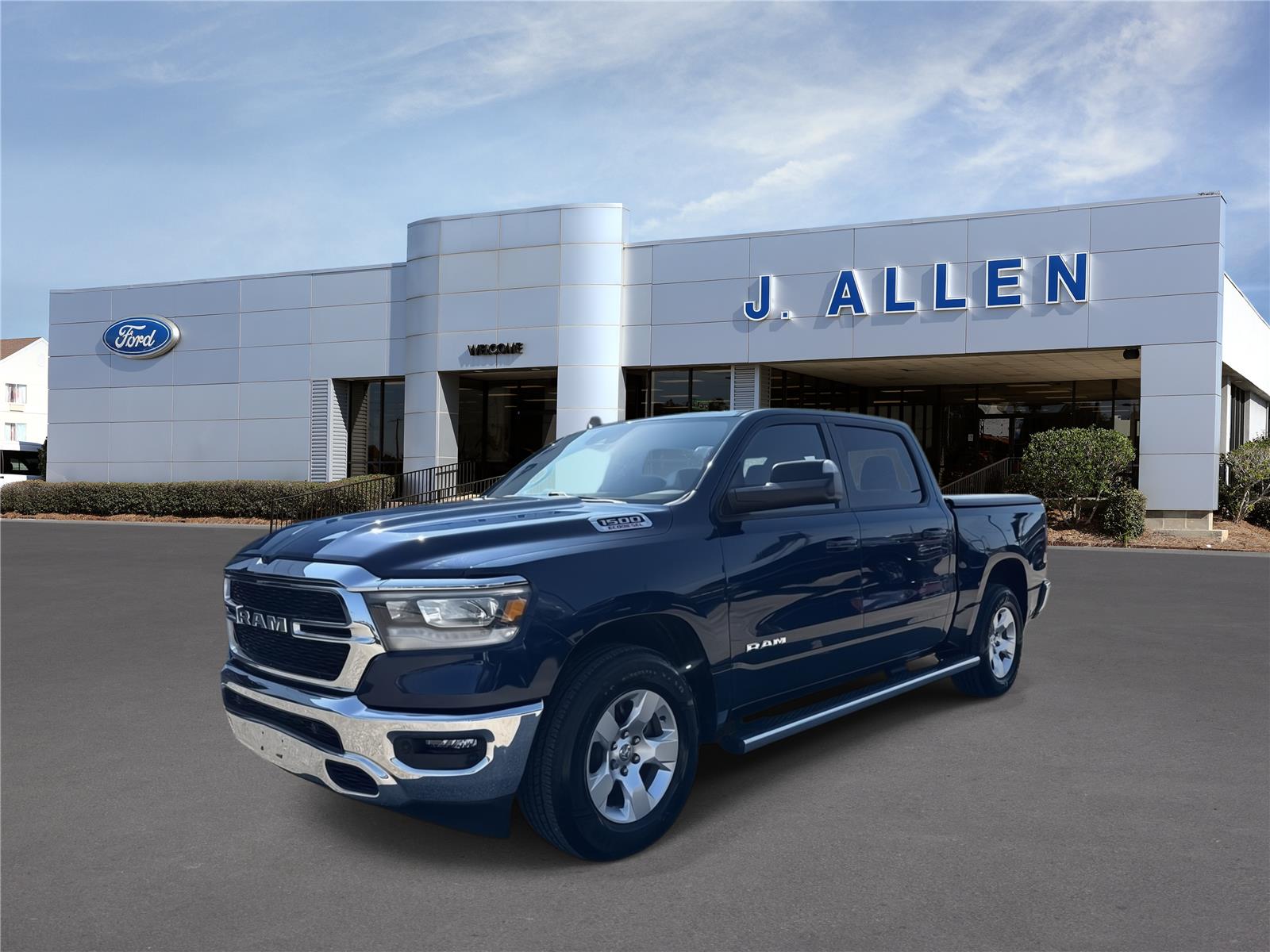 Patriot Blue Pearlcoat 2021 RAM 1500 Pickup Truck 4X2 8-Speed Automatic