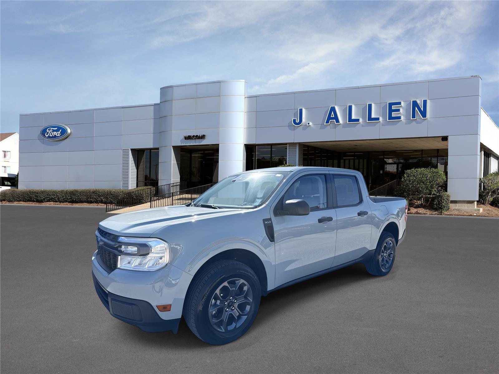 Cactus Gray 2024 Ford Maverick Pickup Truck Front-Wheel Drive 8-Speed Automatic