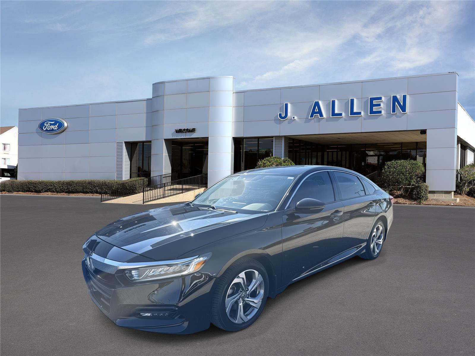 Crystal Black Pearl 2018 Honda Accord Sedan Front-Wheel Drive Continuously Variable Transmission