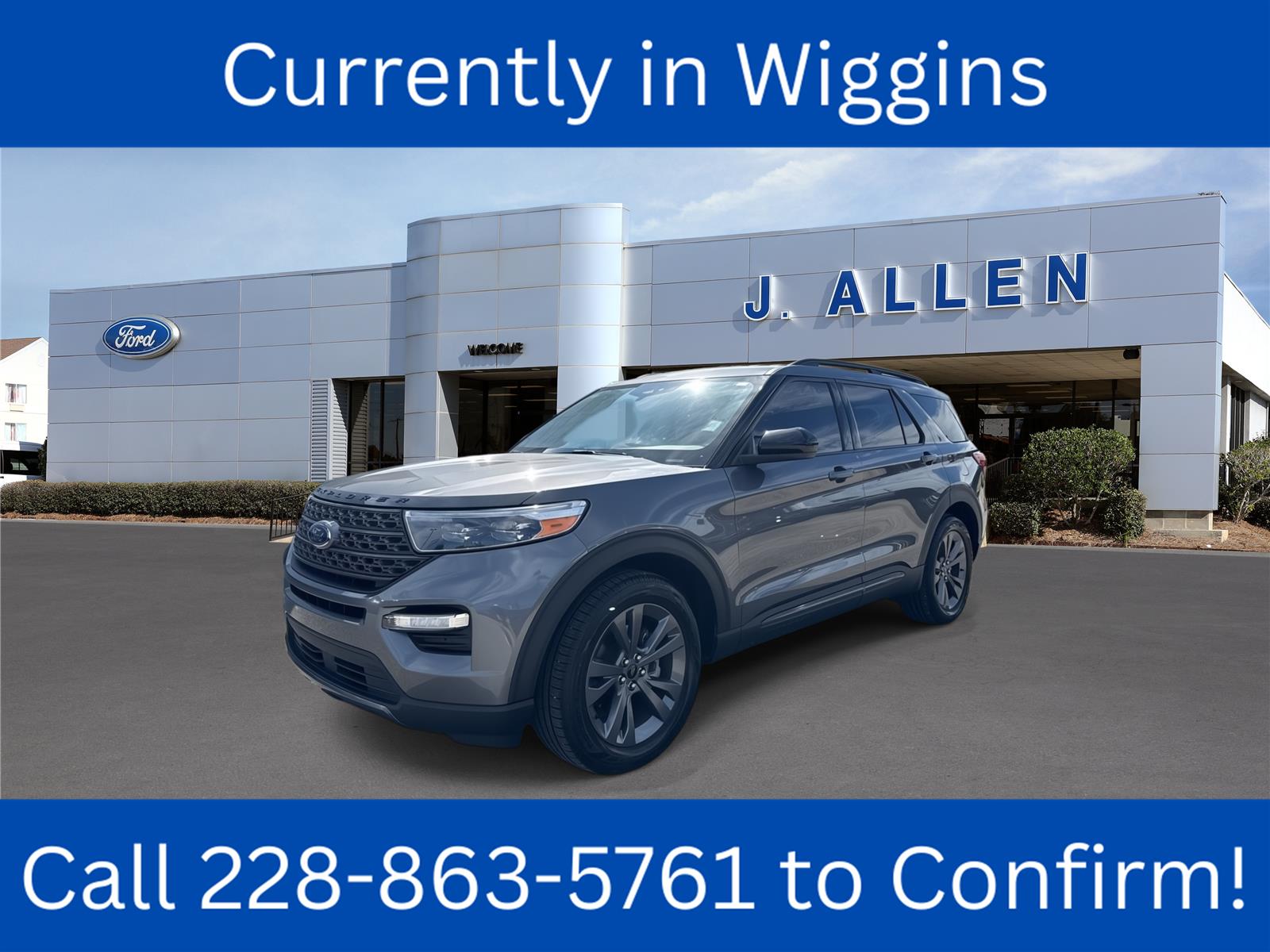 Carbonized Gray 2023 Ford Explorer SUV / Crossover Rear-Wheel Drive Automatic