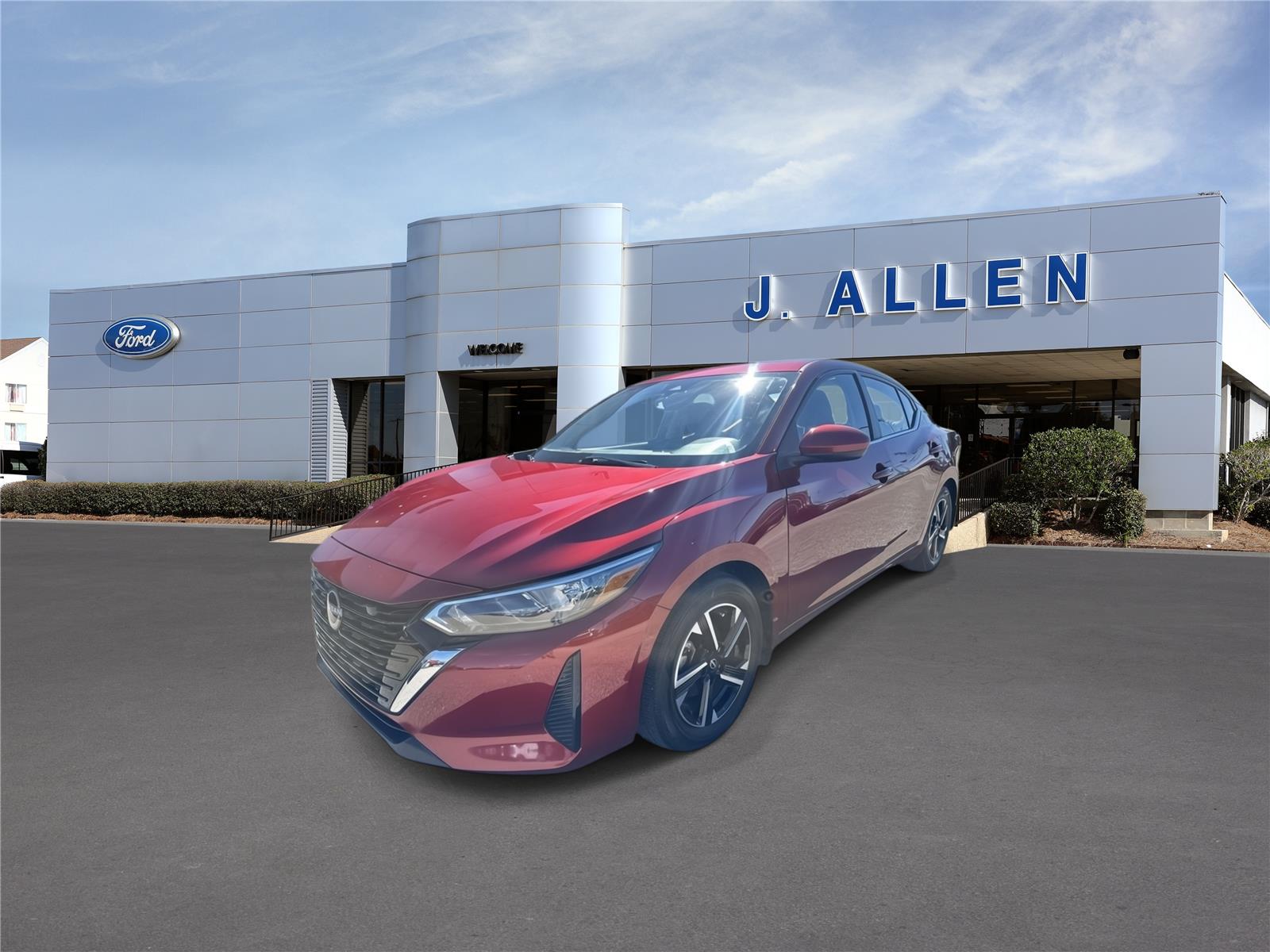 Red (Scarlet Ember Tintcoat) 2024 Nissan Sentra Sedan Front-Wheel Drive Continuously Variable Transmission