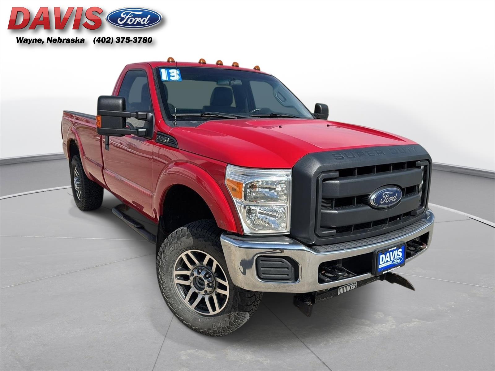 Vermillion Red 2013 Ford F-250 Super Duty XL LB 4WD Pickup Truck Four-Wheel Drive 6-Speed Automatic