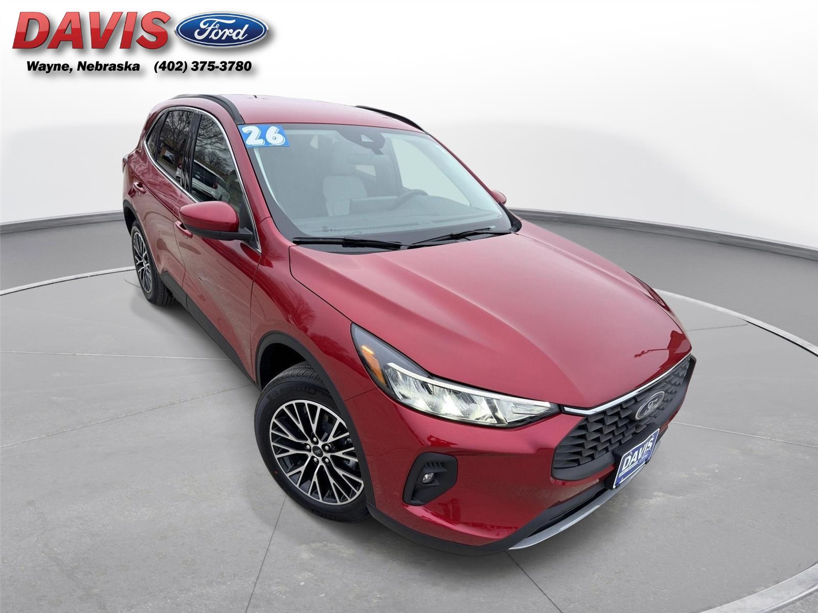 Rapid Red Metallic Tinted Clearcoat 2026 Ford Escape Hybrid Plug-in FWD SUV / Crossover Front-Wheel Drive Continuously Variable Transmission