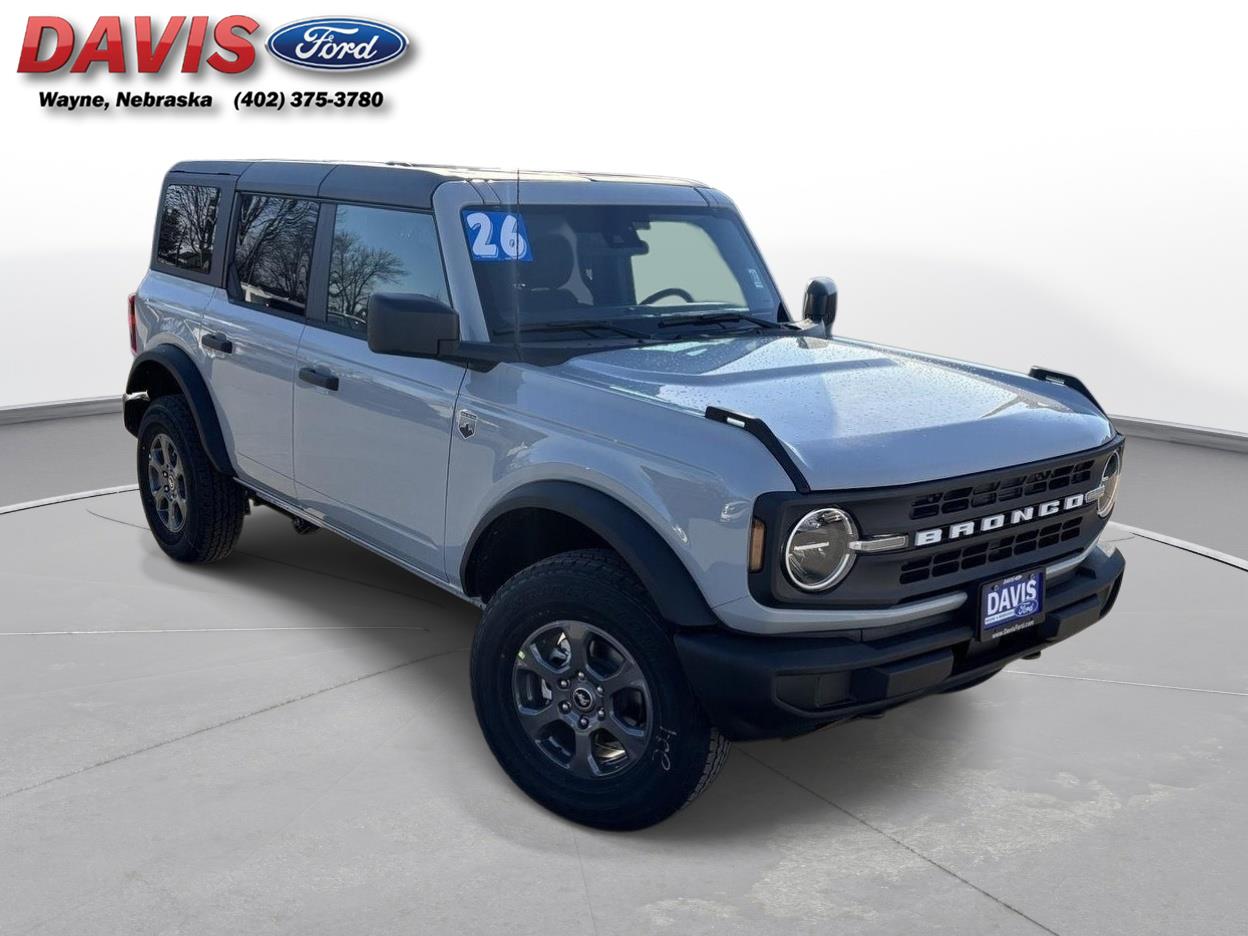 Gray 2026 Ford Bronco Big Bend 4-Door 4WD SUV / Crossover Four-Wheel Drive 7-Speed Manual