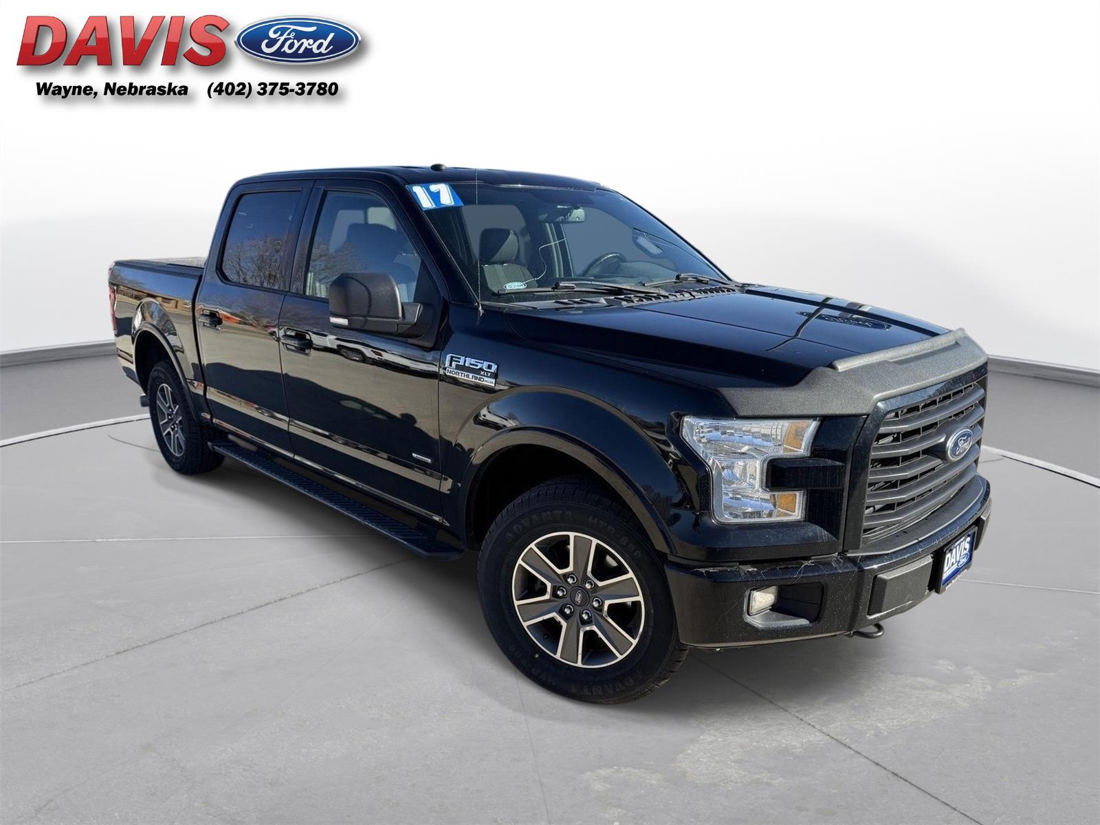 Shadow Black 2017 Ford F-150 XLT SuperCrew 4WD Pickup Truck Four-Wheel Drive 6-Speed Automatic