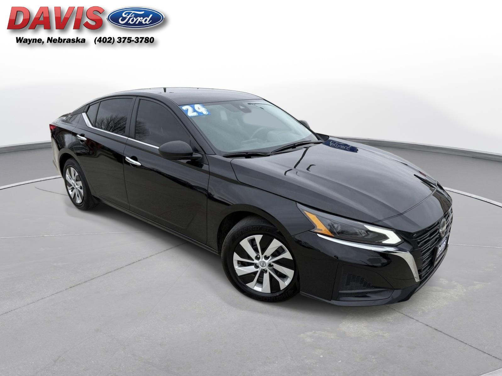 Super Black 2024 Nissan Altima 2.5 S FWD Sedan Front-Wheel Drive Continuously Variable Transmission