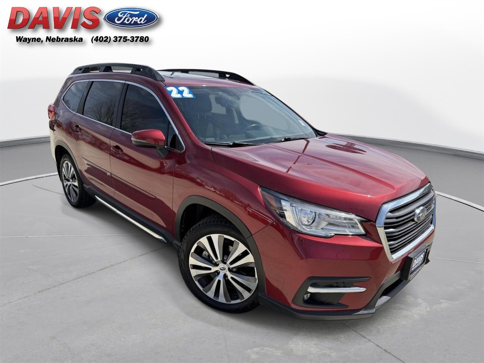 Crimson Red Pearl 2022 Subaru Ascent Limited 7-Passenger AWD SUV / Crossover All-Wheel Drive Continuously Variable Transmission